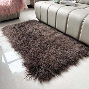 Alfombra de Piel de Oveja Mongola Natural, Alfombra de Lana de Primera Calidad para Sofá, Cama, Silla, Decoración del Hogar, Venta al por Mayor - Product Image 1