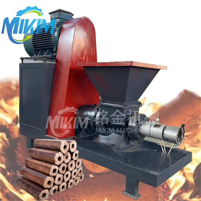 Charcoal Making Machine Price Biomass Briquette Machine Wood Sawdust Straw Grass Rods Extuder Saw Dust Briquette Machine