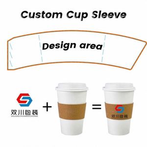 Custom Branded Insulated Disposable Kraft Paper <b>Cups</b> 8 12 16 20 OZ Double Wall Hot Drink & <b>Iced</b> <b>Coffee</b> with Logo for Wine - Product Image 3