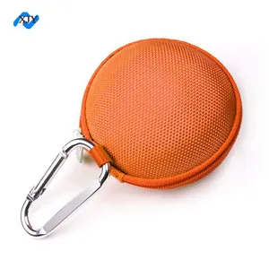 Custom Orange Tool Storage Hand Held Carrying Hard Round EVA Zipper Case Package Bag