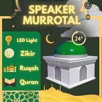 Lampu LED Bentuk Masjid dengan Speaker Al-Quran, Kontrol Sentuh, Ruqyah Zikir, Lampu Baca 24 Jam, untuk Muslim, Ramadhan, Idul Fitri, Islami