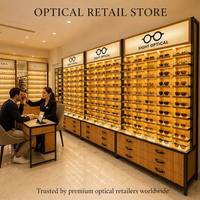 Vitrine compacte de comptoir à LED pour bijoux et lunettes, étagère de caisse écologique, mobilier de présentation de détail