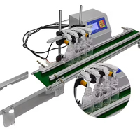Machine de remplissage de liquides entièrement automatique à quatre têtes, norme européenne, avec convoyeur