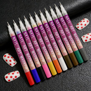 2026 Novedad: Marcadores de Uñas de Color Sólido de 12 Tonos, 0.5mm, Acrílicos, Herramientas DIY para Arte de Uñas, Bolígrafo de Gel Líquido 3D para Niños - Product Image 1