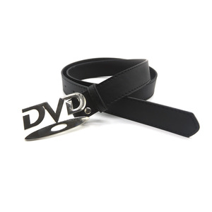 女式复古嘻哈 Y2K 朋克纯色黑白 PU 金属 DVD 扣带扣牛仔裤腰带适合连衣裙 - Product Image 3