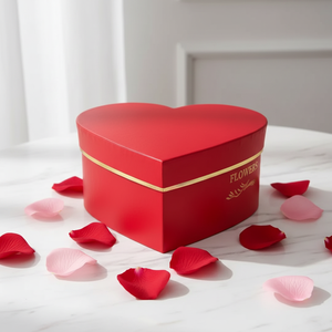 Scatola Regalo Ecologica Riutilizzabile a Forma di <span class=keywords><strong>Cuore</strong></span> in Cartone Rosso Grande per Matrimoni e Feste di Compleanno con Chiusura Magnetica - Product Image 2