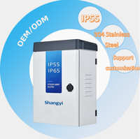 Boîtier de distribution d'alimentation extérieur certifié CE en acier inoxydable 304, boîtier de distribution électrique IP54, coffrets pour instruments électroniques, surface blanche