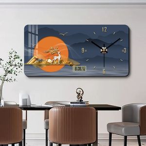 Horloge murale en verre artistique moderne de haute qualité, décoration murale, décoration intérieure, horloge en acrylique, cristal, porcelaine, <span class=keywords><strong>peinture</strong></span> décorative de luxe - Product Image 6