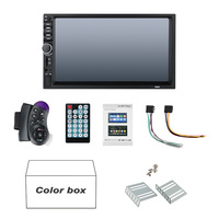 Reproductor MP5 Multimedia de 7 Pulgadas con Pantalla Táctil Mirror Link, SD/FM/MP4/USB/AUX/BT, Audio para Auto, Estéreo para Auto