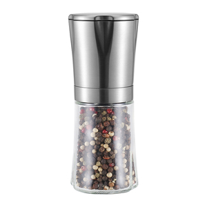 Pentagonal Herbs Spice <strong>Mills</strong> Stainless Steel Manual Ceramic Burr Salt and Pepper Grinder - Product Image 1