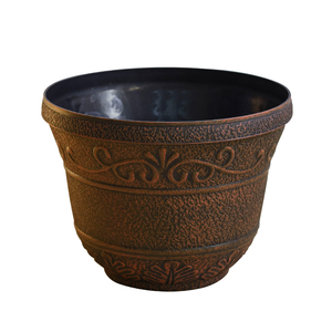 Pot de fleur de balcon de jardin en plastique PP en relief antique à vendre - Product Image 6