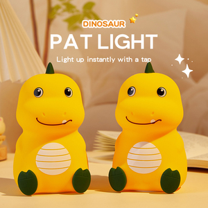 Mini Luce Notturna Moderna a Forma di Drago Cartoonesco, Giocattolo Luminoso USB, Colorato in Silicone Morbido, Regalo Creativo per Bambini - Product Image 1