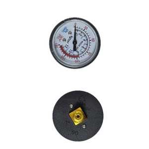 Pressure <b>Gauge</b> 40 50mm 12Mpa Analog <b>Thread</b> Connection Plastic Iron Shell Electroplated Metal Y40 Axial <b>Gauge</b> - Product Image 1