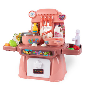 Mini Set da cucina in plastica per bambini di <span class=keywords><strong>3</strong></span> <span class=keywords><strong>anni</strong></span> di simulazione di cucina casa 6 Baby Cooking Suit Box cucina cucina <span class=keywords><strong>giocattoli</strong></span> alimentari da cucina - Product Image 6