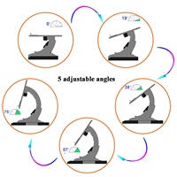 Table d'ordinateur portable de bureau à domicile, lit avec angle réglable, pliable, multifonctionnelle, confortable, pour personne paresseuse, avec support portable