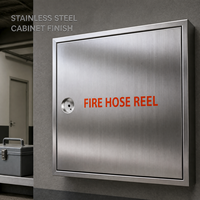 Pabrik Penjualan Berbagai Macam Digunakan Stainless Steel 304 Fire Hose Reel Kabinet Kabinet Kabinet Selang Api 201 Stainless Steel