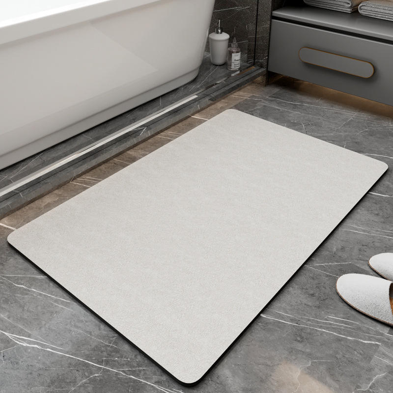 Nouvelle génération de tapis de bain en terre de diatomées - beige naturel