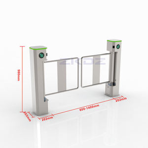 Tourniquet d'accès en acier inoxydable de 1500 mm de large, IP65, barrière pivotante à deux sens pour entrée/sortie, tourniquets de supermarché - Product Image 2