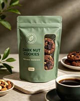 Sachet alimentaire personnalisé avec logo imprimé, mat, refermable, à fermeture éclair, haute barrière, pour chocolat, biscuits et snacks