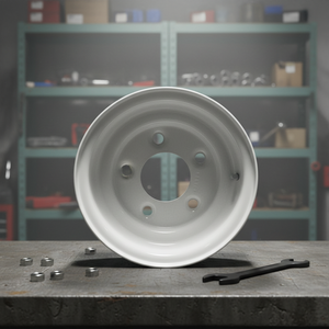 Nouvelle <span class=keywords><strong>roue</strong></span> de <span class=keywords><strong>remorque</strong></span> en acier blanc, jantes de <span class=keywords><strong>8</strong></span> <span class=keywords><strong>pouces</strong></span>, 5x114.3, certifiées DOT/TUV/CE/BUREAU VERITAS, multifonction, utilitaire, voyage, aménagement paysager - Product Image 3