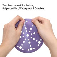 Vente en gros de papier abrasif P240 Disque abrasif en céramique violette 150mm 6 pouces Disques abrasifs en papier abrasif à crochet et boucle pour l'automobile