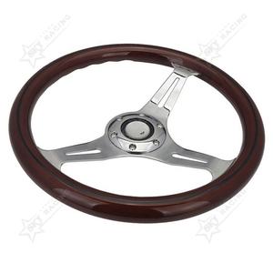 <span class=keywords><strong>Volant</strong></span> de direction classique universel 14 "350mm en <span class=keywords><strong>bois</strong></span> pour <span class=keywords><strong>Mercedes</strong></span> Chevrolet - Product Image 2