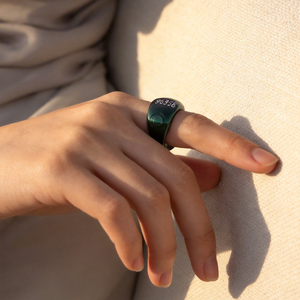 แหวนซิกรพร้อมระบบสั่นเตือน แหวนนับจำนวนการสวดมนต์ แหวนอัจฉริยะ หน้าจอ OLED ควบคุมผ่านแอป - Product Image 1