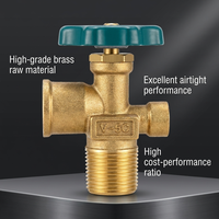 Robinet d'angle en laiton de haute qualité, performance d'étanchéité élevée, robinet à gaz V-5C pour utilisation industrielle par les fabricants de bouteilles de GPL