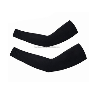 Custom Solid Blank Plain Unisex Sports <b>Compression</b> <b>Arm</b> <b>Sleeves</b> 100% Cotton Quick Dry Breathable American Football Baseball - Product Image 2