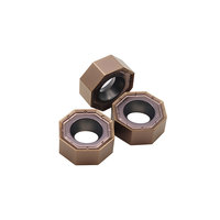 Plaquettes de fraisage en carbure de tungstène ACME ONMU050505 à alimentation rapide, pour usinage intensif, revêtement PVD, compatibles OEM, pour tour CNC