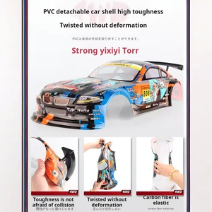 Coche RC de Derrape con Aceleración 1/10, Alta Velocidad 40km/h-70km/h, 2.4G, Eléctrico, Control <span class=keywords><strong>Remoto</strong></span>, Coche de Carreras, Modelo de Hobby para Niños - Product Image 3