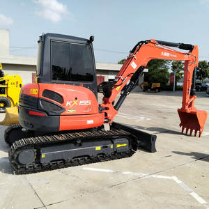 Livraison gratuite Japon original kubota KX155 occasion mini pelle kubota moteur 5 tonnes EPA CE certificat pelle d'occasion - Product Image 2