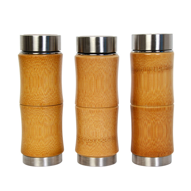 Wholesale Custom Logo Fancy Design Natural Bamboo Reusable Thermo Tea Cups Eco-Friendly and Stylish Tea Cups & Saucers