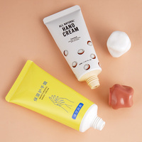 Tube d'emballage souple personnalisé pour crème pour les mains, soin de la peau, emballage cosmétique, tube de lotion avec couvercle à vis de forme spéciale