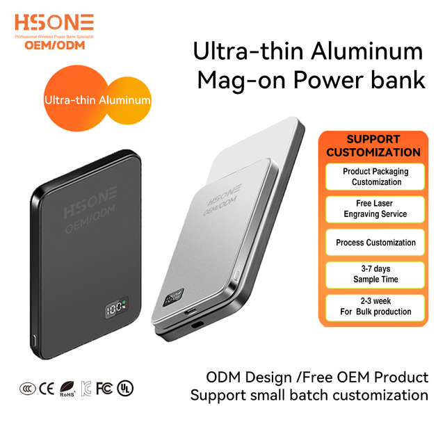 Magnetic Power Bank Magnetic Wireless Power Bank 10000Mah 15W 20W Fast Charging Mag Battery Pack Safe Power Bank