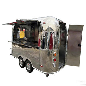 รถเข็นขายอาหารพื้นผิวกระจกทันสมัย ผู้เชี่ยวชาญด้านรถเข็นขายขนมมาการอง คัพเค้ก ไอศกรีม สำหรับงานแต่งงาน - Product Image 3