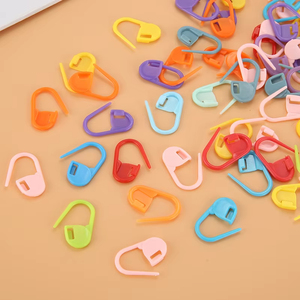 คลิปหนีบเข็มพลาสติกสำหรับถักโครเชต์มาร์กเกอร์งานฝีมือทำจากเหล็กขนาด1มม. 100 - Product Image 4