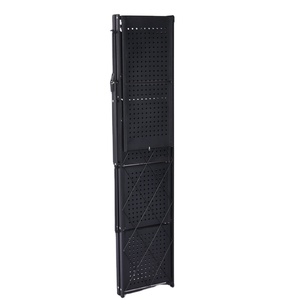 Étagère à livres sur pied personnalisée, en métal noir avec revêtement en poudre, pour la maison, la cuisine, 5 niveaux, étagères <span class=keywords><strong>de</strong></span> rangement pliables - Product Image 3