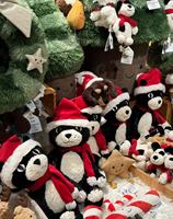 Peluche de Noël Jelly Cat, grande peluche de chat noir pour enfants, en tissu ultra-doux avec rembourrage en coton PP