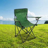 Chaise pliante d'extérieur, chaise de camping avec porte-bouteille, chaises de pique-nique en tissu Oxford, chaises portables de plage et de pêche, chaise d'extérieur