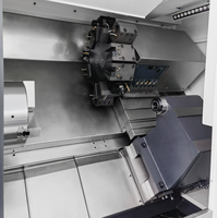 Tour automatique à lit incliné, centre d'usinage, contrôleur CNC personnalisable, 2 axes, haute précision, moyenne capacité, 12 outils