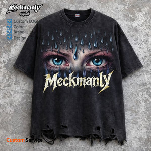 เสื้อยืดผู้ชาย Meckmanly ผ้าฝ้ายถัก 100% น้ำหนัก 300 กรัม แขนสั้น พิมพ์ลาย คอกลม สวมใส่สบาย ทรงปกติ เป็นมิตรกับสิ่งแวดล้อม ระบายอากาศได้ดี - Product Image 2