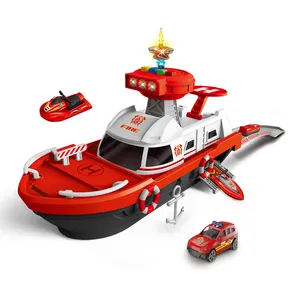 Jinming fuoco di salvataggio nave da crociera giocattoli per bambini con Die Cast auto