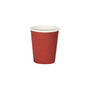 Hot Sale Good Quality Custom Design New Style Double Wall Ripple Fan Tea Paper Cup for Supermarket