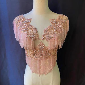 Kralen Franje Voor Kleding 5Cm 10Cm 15Cm Sieraden Kralen Buik Naaien Kwastje Fancy Dress Afsnijdsels Body Strass <span class=keywords><strong>Trim</strong></span> - Product Image 5