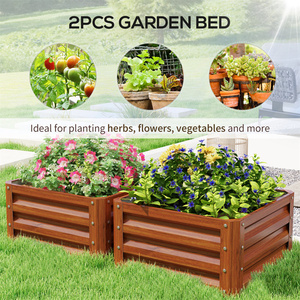DB 2 uds. Kit de cama pequeña caja de jardín de flores macetas en forma de cesta para plantar en el suelo para envío por) - Product Image 6