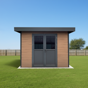 Abri de jardin EASYGREEN série D en WPC, multi-matériaux et stockage extérieur pour villa, appartement, école et cuisine - Conception préfabriquée - Product Image 3