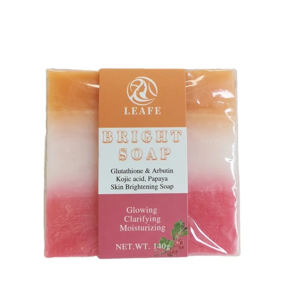 OEM Handmade Skin Bright Soap Arbutin Kojic Acid Glowing Clarifying Brightening Soap