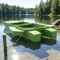 Bateau Pliant Modulaire en PE Portable Léger Épaissi Renforcé Écologique Recyclable avec Espace Supplémentaire pour Sauvetage en Réservoir