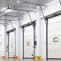 Porte sectionnelle industrielle personnalisée, rapide, intelligente, classique, résistante au vent, pour entrepôts